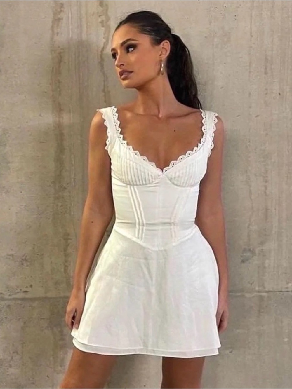 House of CB White Corset Mini Dress - Picture 4 of 9